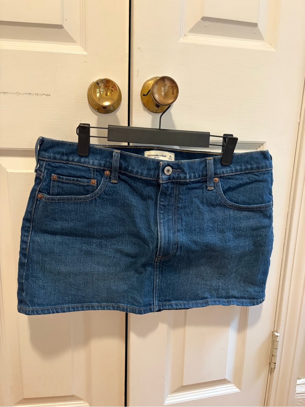 Abercrombie Dark Blue Denim Mini Skirt